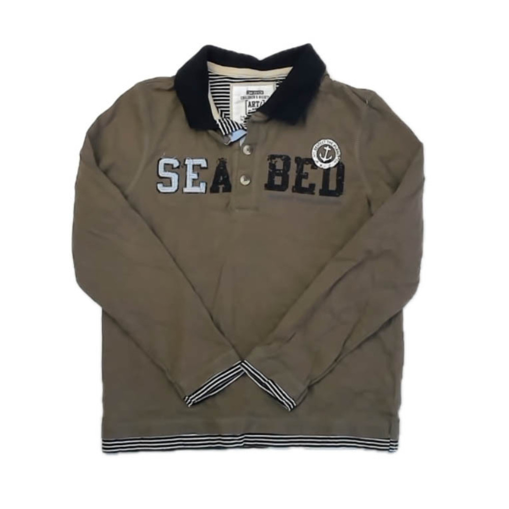 Okaidi Boys Olive | Navy Rugby Shirt size: 10 Years